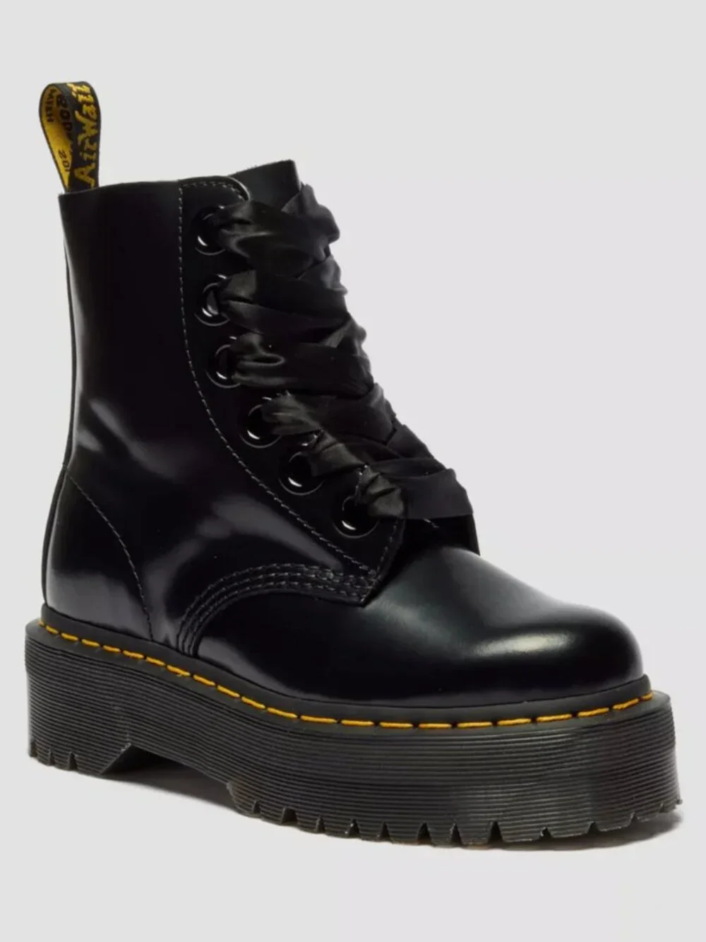 Dr. Martens Molly Leather Platform Boots (Like new!) - Picture 1 of 7
